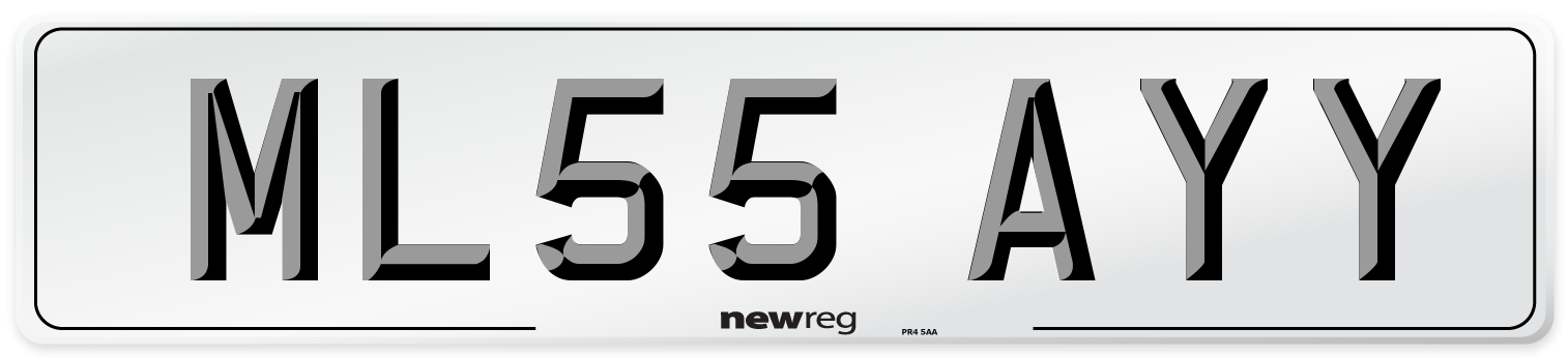 ML55 AYY Number Plate from New Reg